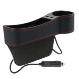 ⁦Rangement latéral de console avec chargeur USB et porte-gobelet⁩ - الصورة ⁦2⁩