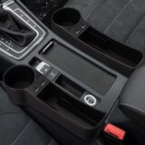 ⁦Rangement latéral de console avec chargeur USB et porte-gobelet⁩ - الصورة ⁦5⁩