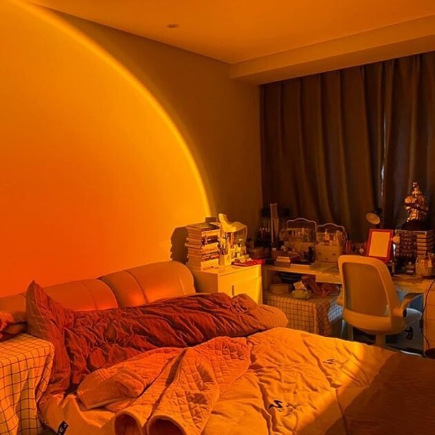 Projecteur de Coucher de Soleil Rotatif à 180° USB.