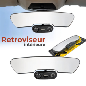 Rétroviseur intérieur multifonction avec boussole, thermomètre et horloge