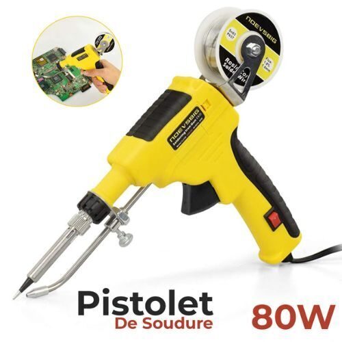Pistolet à Souder Automatique Portable - 60W, Chauffage Interne, Utilisation à Une Main