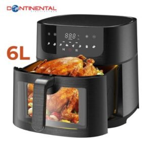 Friteuse à Air 6L - 8 Programmes, Cuisson Sain, Panier Lavable