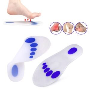 Semelles en Gel de Silicone - Soulagement de la Douleur, Confort Ergonomique