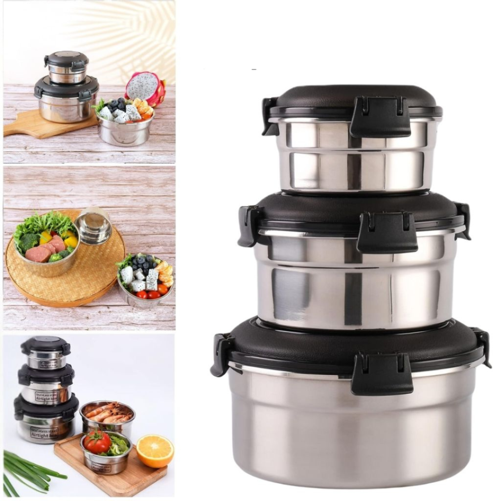 lunch box en Acier Inoxydable - Empilables et Écologiques