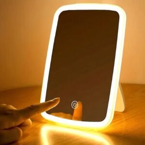 Miroir LED de Courtoisie 3 couleur Rechargeable