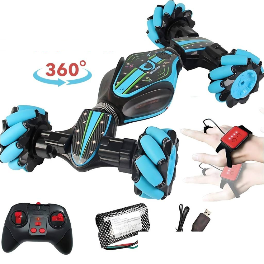 Voiture Télécommandée 4WD - Contrôle Gestuel & Rotations 360°