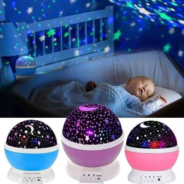 Lampe Projecteur Étoiles Cosmos avec Lumières Multicolores