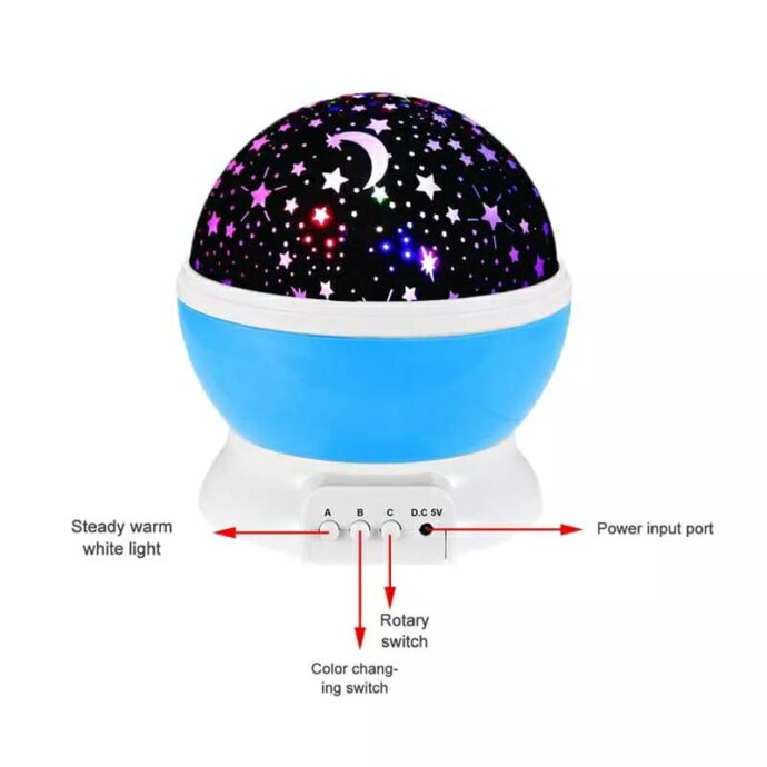 ⁦Lampe Projecteur Étoiles Cosmos avec Lumières Multicolores⁩ - الصورة ⁦3⁩