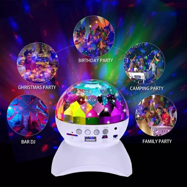 Projecteur LED Disco RGB Intelligent – Décoration pour Chambre