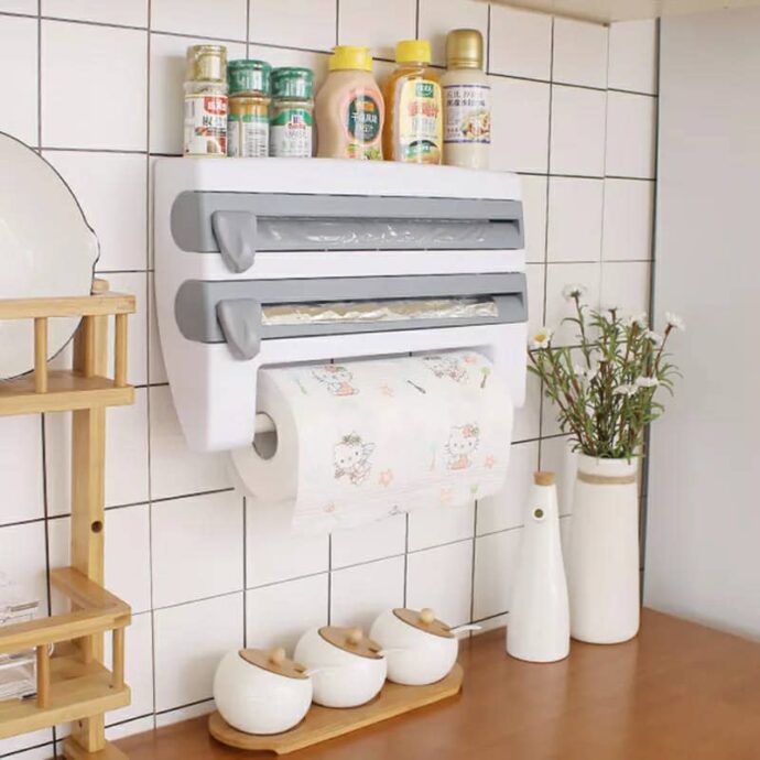 ⁦Porte Découpage Murale 4 en 1 - Multifonction, Gain de Place, Sécurisé⁩ - الصورة ⁦2⁩
