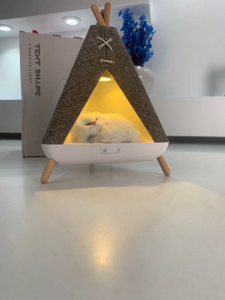 Lampe de Table Tente Bluetooth avec Haut-Parleur Intégré