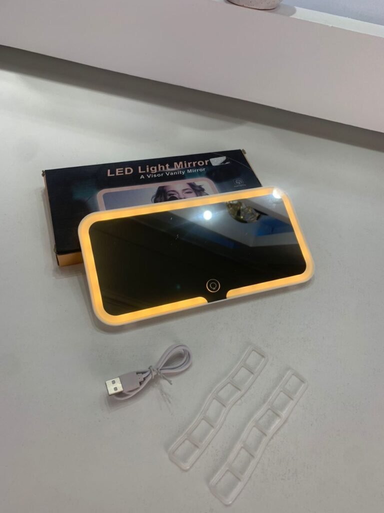 Miroir de Courtoisie à LED pour Voiture avec Commande Tactile