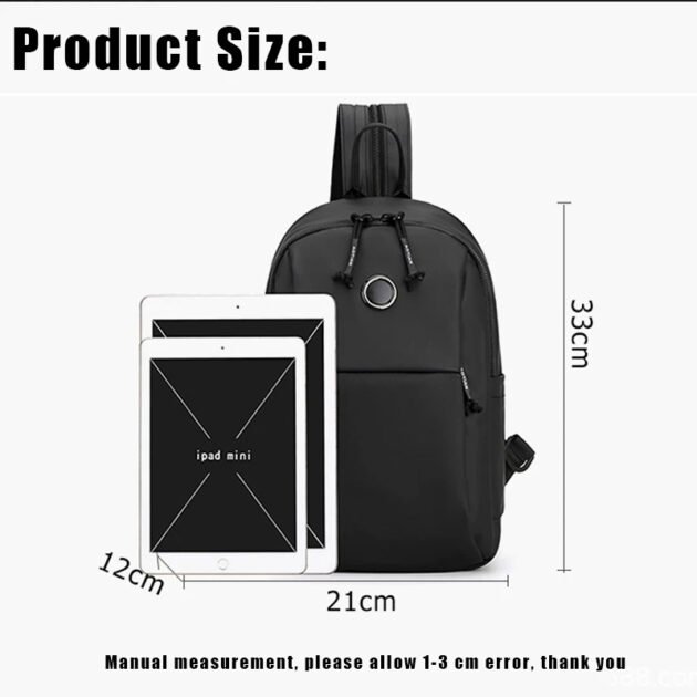 Sacoche 2in1 Multifonction Étanche Grande Capacité pour Homme V2