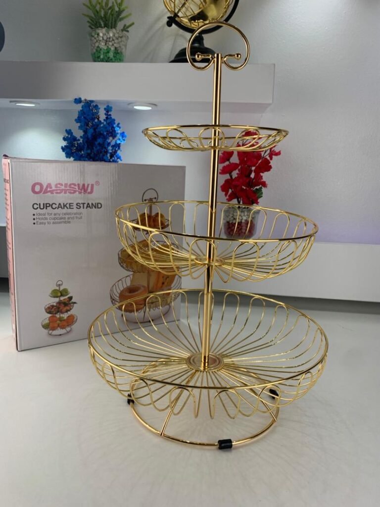 Corbeille à Fruits & Légumes 3 Niveaux en Métal – Grande Capacité & Style Moderne