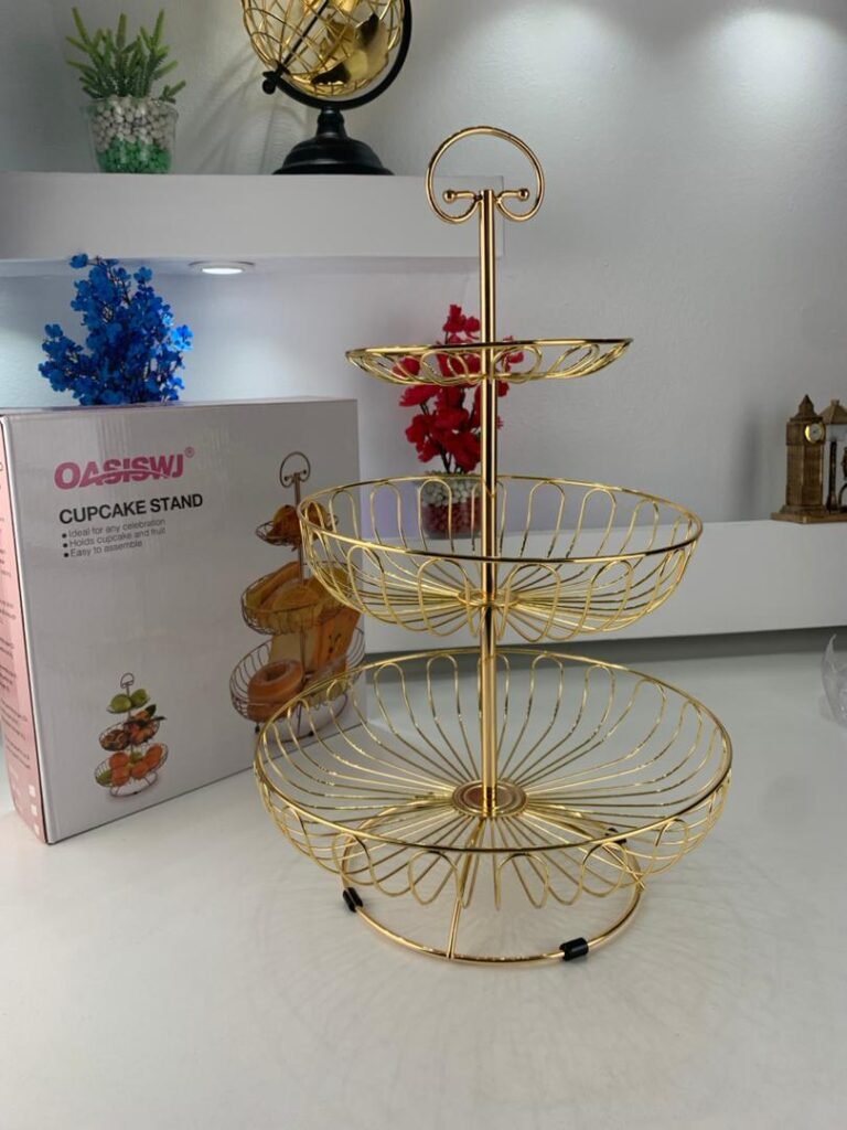 Corbeille à Fruits & Légumes 3 Niveaux en Métal – Grande Capacité & Style Moderne