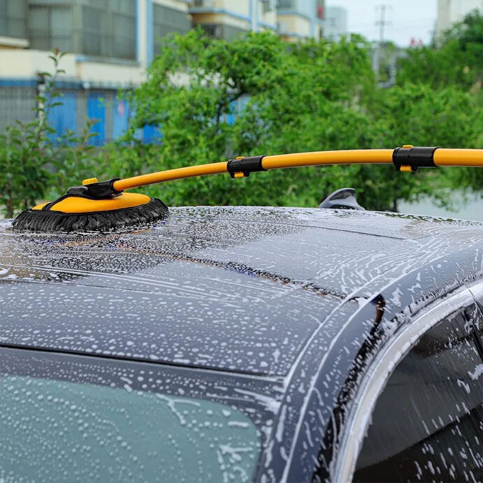 ⁦Brosse de Lavage Voiture Télescopique⁩ - الصورة ⁦3⁩