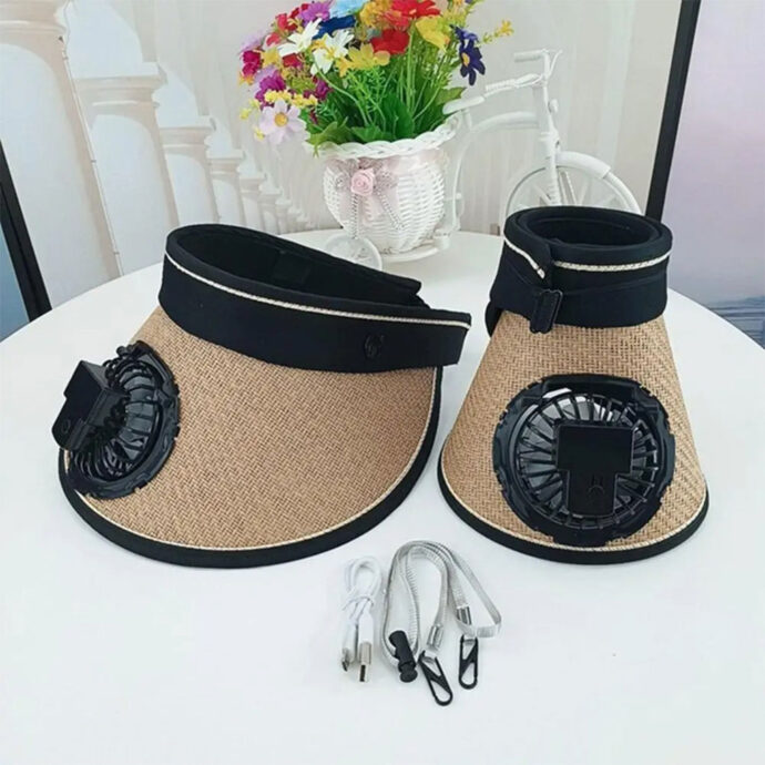 ⁦Ventilateur de Chapeau USB – Fraîcheur Portable et Réglable au Quotidien⁩ - الصورة ⁦3⁩