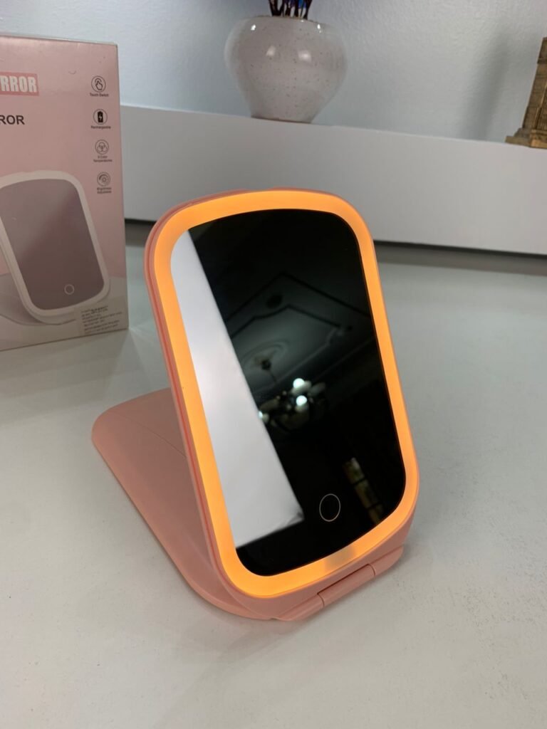 Miroir LED de Courtoisie 3 couleur Rechargeable