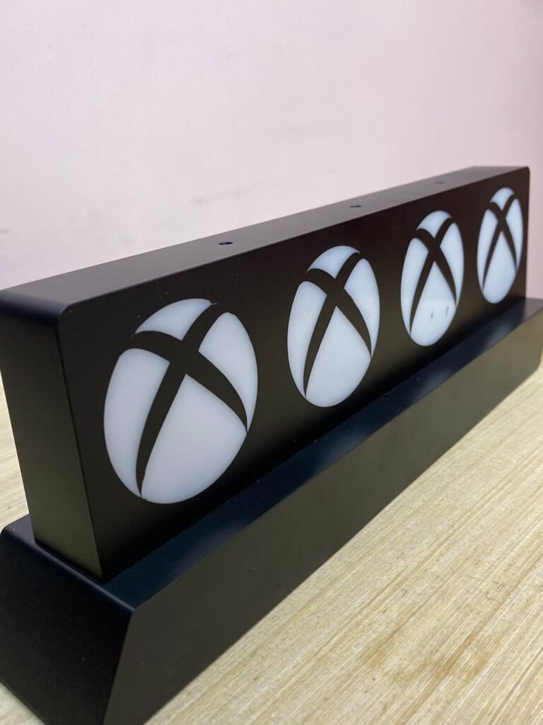 Lampe LED Xbox Icon - Décoration Gamer, 3 Modes d’Éclairage, USB/Batterie