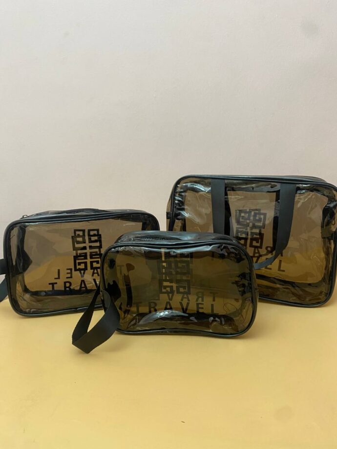 ⁦Sac de lavage de voyage transparent et imperméable⁩ - الصورة ⁦5⁩