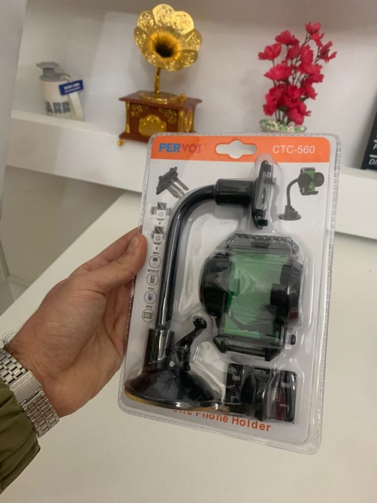 Support Voiture pour Smartphone - Réglable, Ventouse Forte, Rotation à 360°