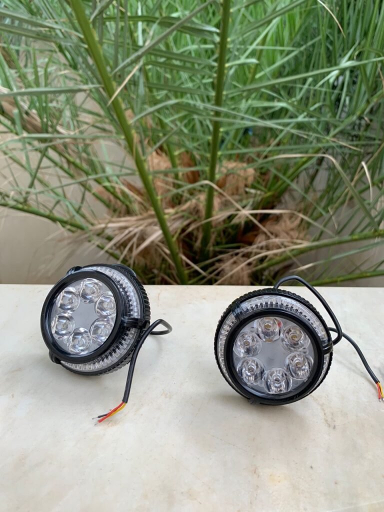Phares Avant LED pour Moto - Lot de 2, Haute Performance