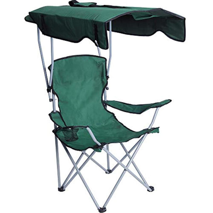 ⁦Chaise Longue Pliable Avec Porte Goblet Et Ombrelle⁩ - الصورة ⁦4⁩