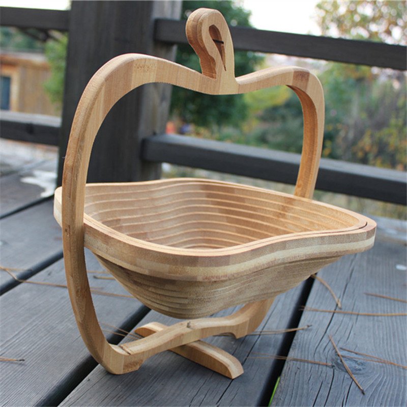 Panier Pliable en Bambou Naturel – Élégance modulable & rangement malin