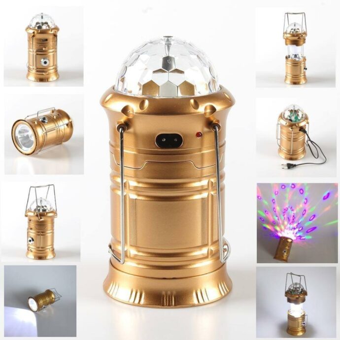 ⁦Torche de camping 3en1 multifonction rechargeable rotative⁩ - الصورة ⁦3⁩