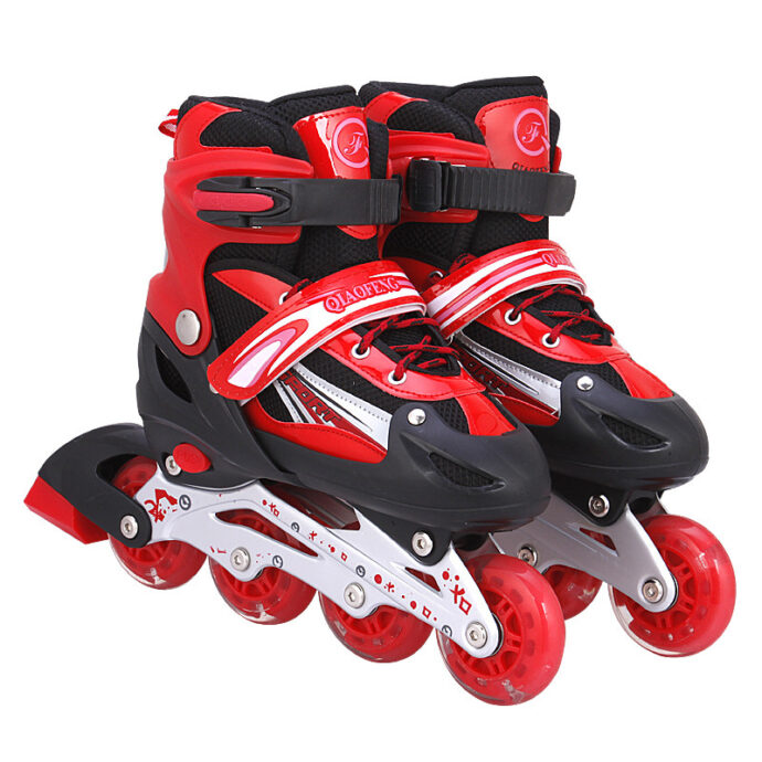 ⁦Patins à Roulettes Réglables avec Roues Lumineuses⁩ - الصورة ⁦2⁩