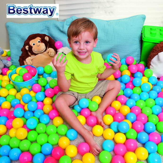 ⁦Sac de 100 Balles de Jeu Multicolores Bestway⁩ - الصورة ⁦2⁩