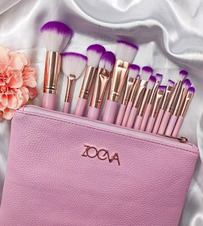 Lot de 15 Pinceaux Zoeva Professionnels avec Trousse