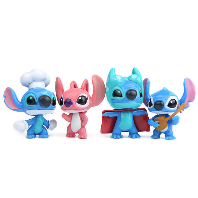 ⁦Ensemble 10 Pcs Disney-Figurines Stitch en PVC⁩ - الصورة ⁦2⁩