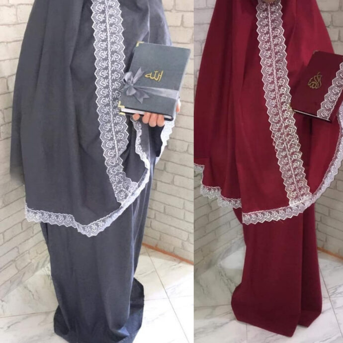 ⁦Ensemble de Prière Femme - 3 Pièces, Tissu Confortable et Élégant⁩ - الصورة ⁦3⁩