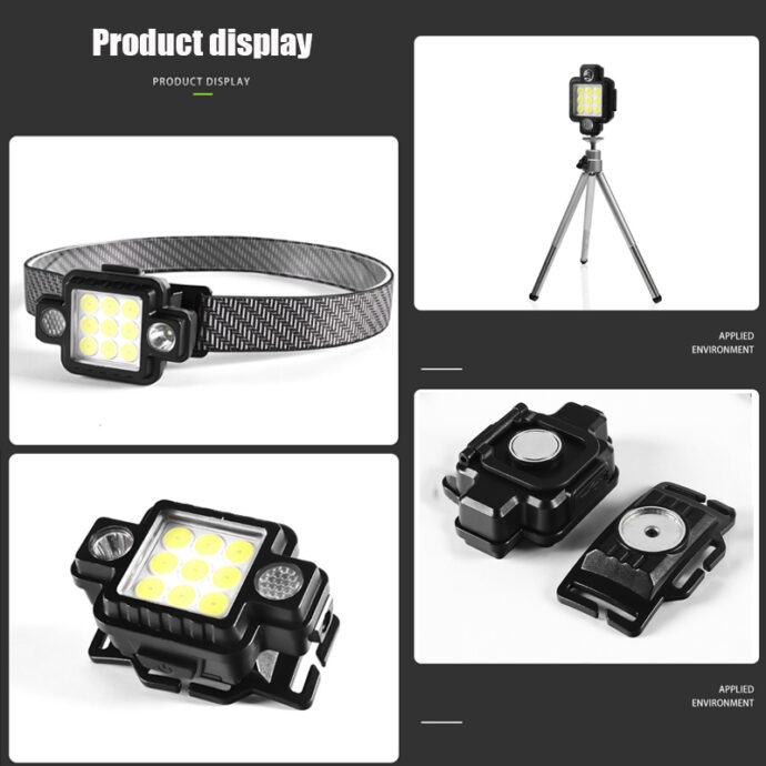 ⁦Lampe Frontale Multifonction Magnétique⁩ - الصورة ⁦5⁩