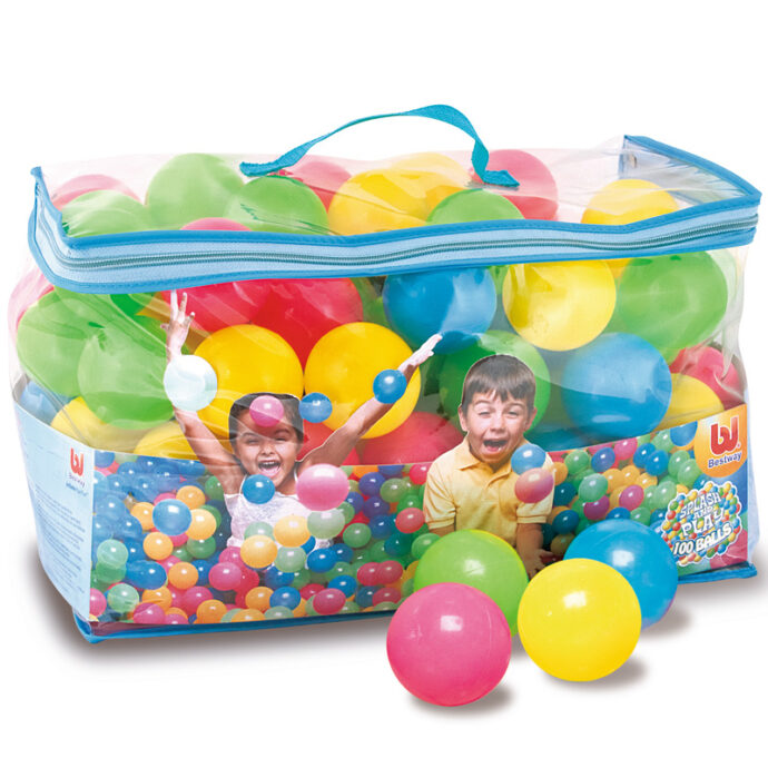 ⁦Sac de 100 Balles de Jeu Multicolores Bestway⁩ - الصورة ⁦4⁩