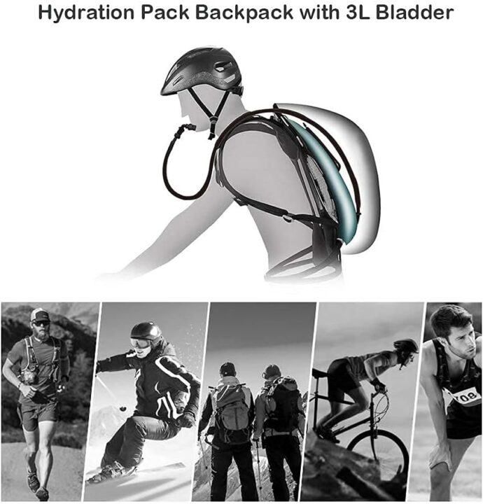 ⁦Sac à Dos d'Hydratation avec Réservoir 3L – Ultra Léger & Confortable⁩ - الصورة ⁦3⁩