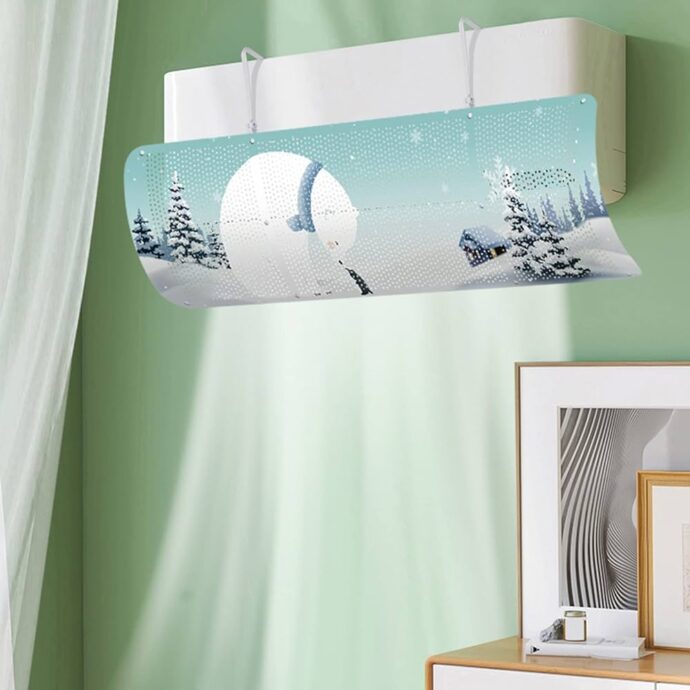 Déflecteur d’Air pour Climatiseur – Anti-Souffle Direct Mural