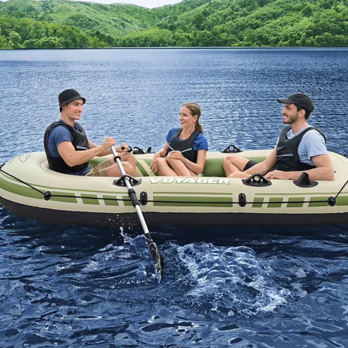 ⁦Bateau Gonflable 3 Places – Aventure et Détente sur l’Eau⁩ - الصورة ⁦3⁩