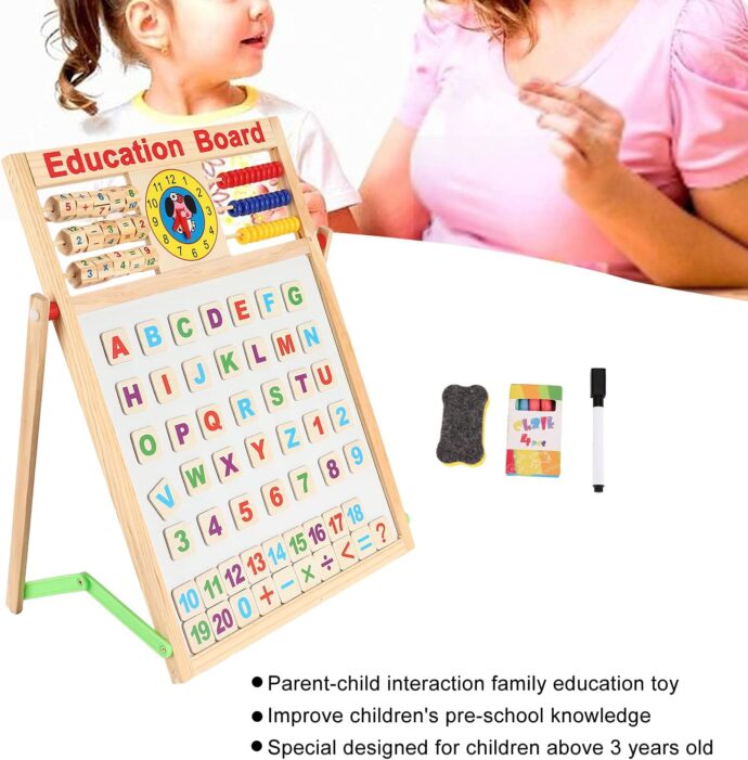 ⁦Tableau Éducatif Magnétique Double Face pour Enfants⁩ - الصورة ⁦3⁩