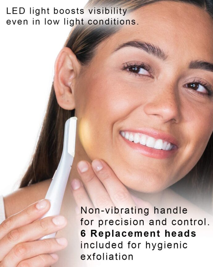 ⁦Epilateur & Exfoliant Dermaplaning LED⁩ - الصورة ⁦5⁩