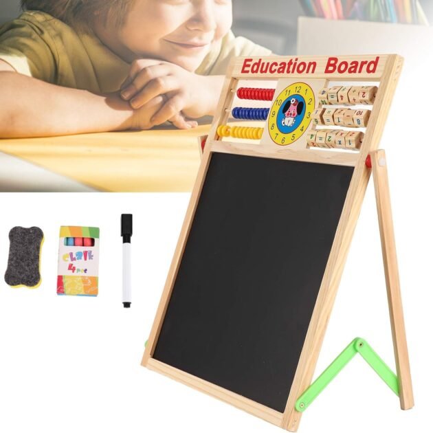 Tableau Éducatif Magnétique Double Face pour Enfants