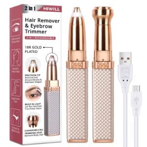 Hair Remover 2 en 1 – Tondeuse Électrique Précise Pour Sourcils et Visage