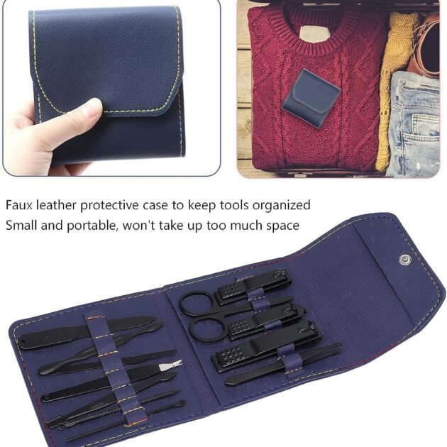 Ensemble de Coupe-Ongles Professionnel 12 PCS