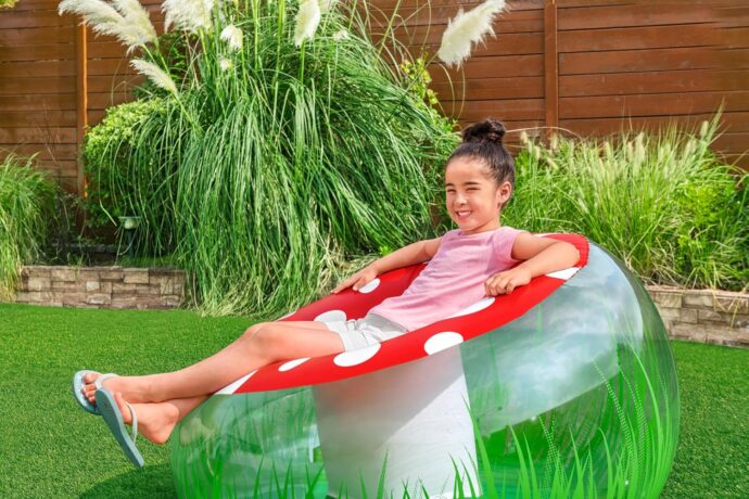 ⁦Fauteuil Gonflable Champignon Bestway  – Fun et Confort pour les Petits⁩ - الصورة ⁦2⁩