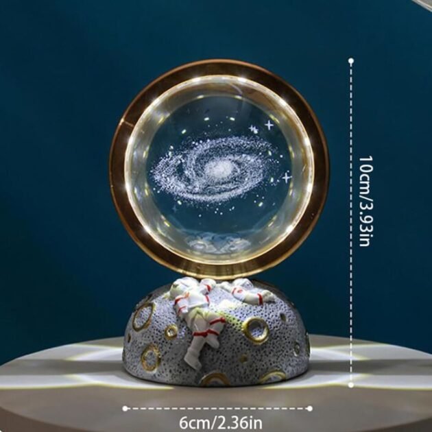 Lampe Cristal 3D Système Solaire