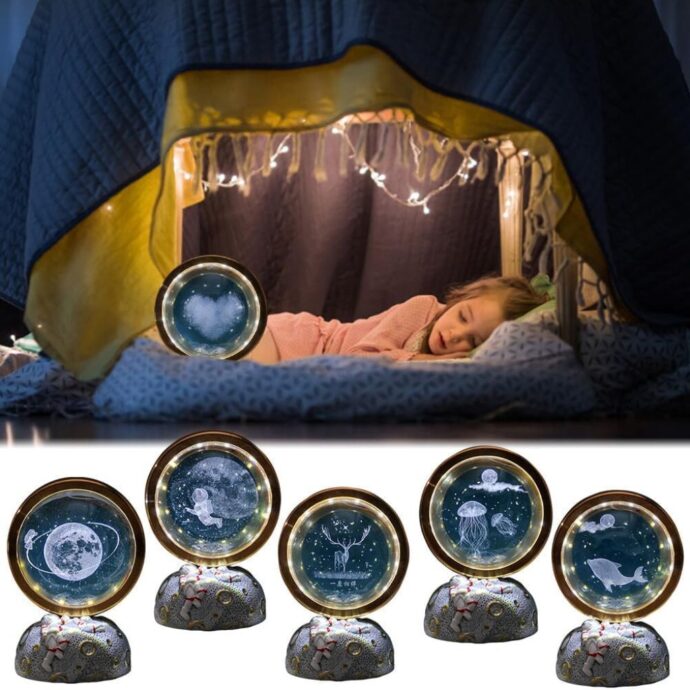 ⁦Lampe Cristal 3D Système Solaire⁩ - الصورة ⁦3⁩