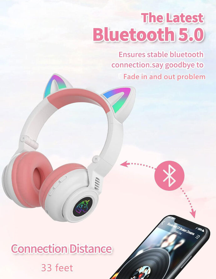 ⁦Écouteurs sans fil BOROFONE BO18 Cat Ear⁩ - الصورة ⁦4⁩