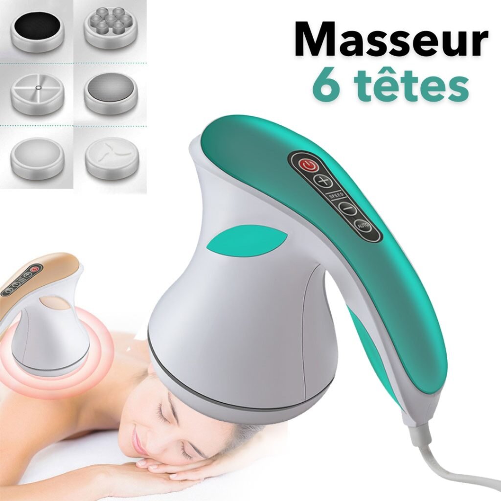 Masseur Anti-Cellulite Multifonction – 6 Têtes de Massage
