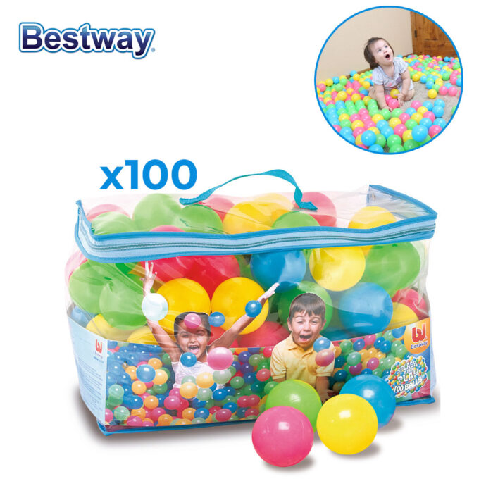 Sac de 100 Balles de Jeu Multicolores Bestway